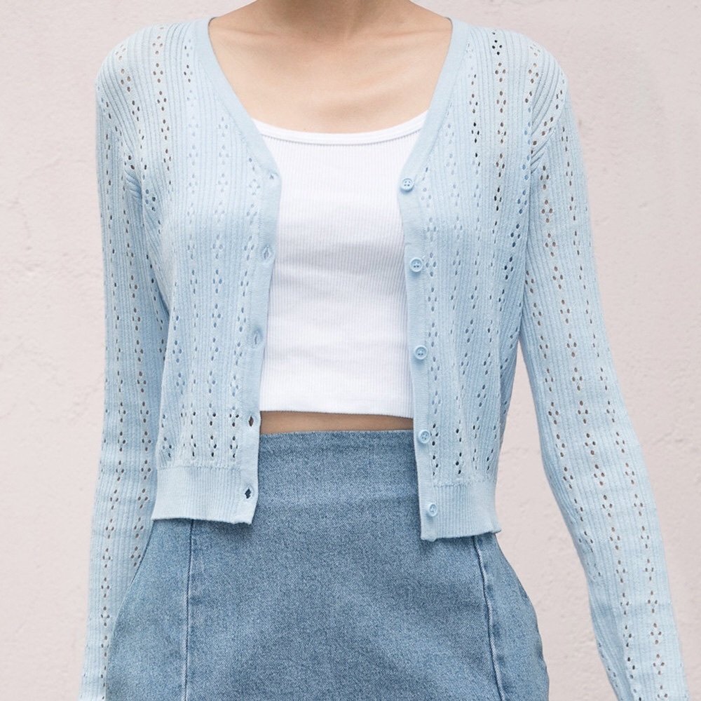 SOLD // NWT Brandy Melville Blue Shannon Sweater - Picture 1 of 5